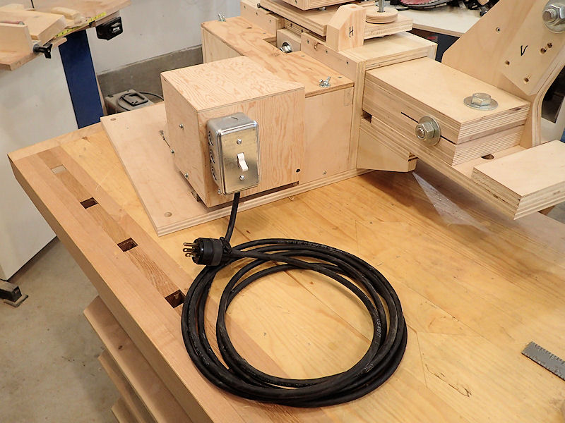 electrical cord homemade machine belt grinder
